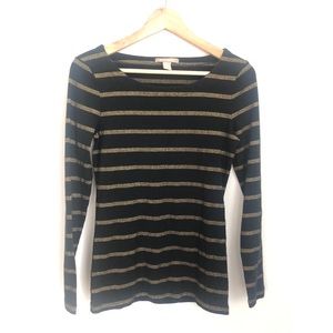 Banana Republic striped long sleeve shirt
